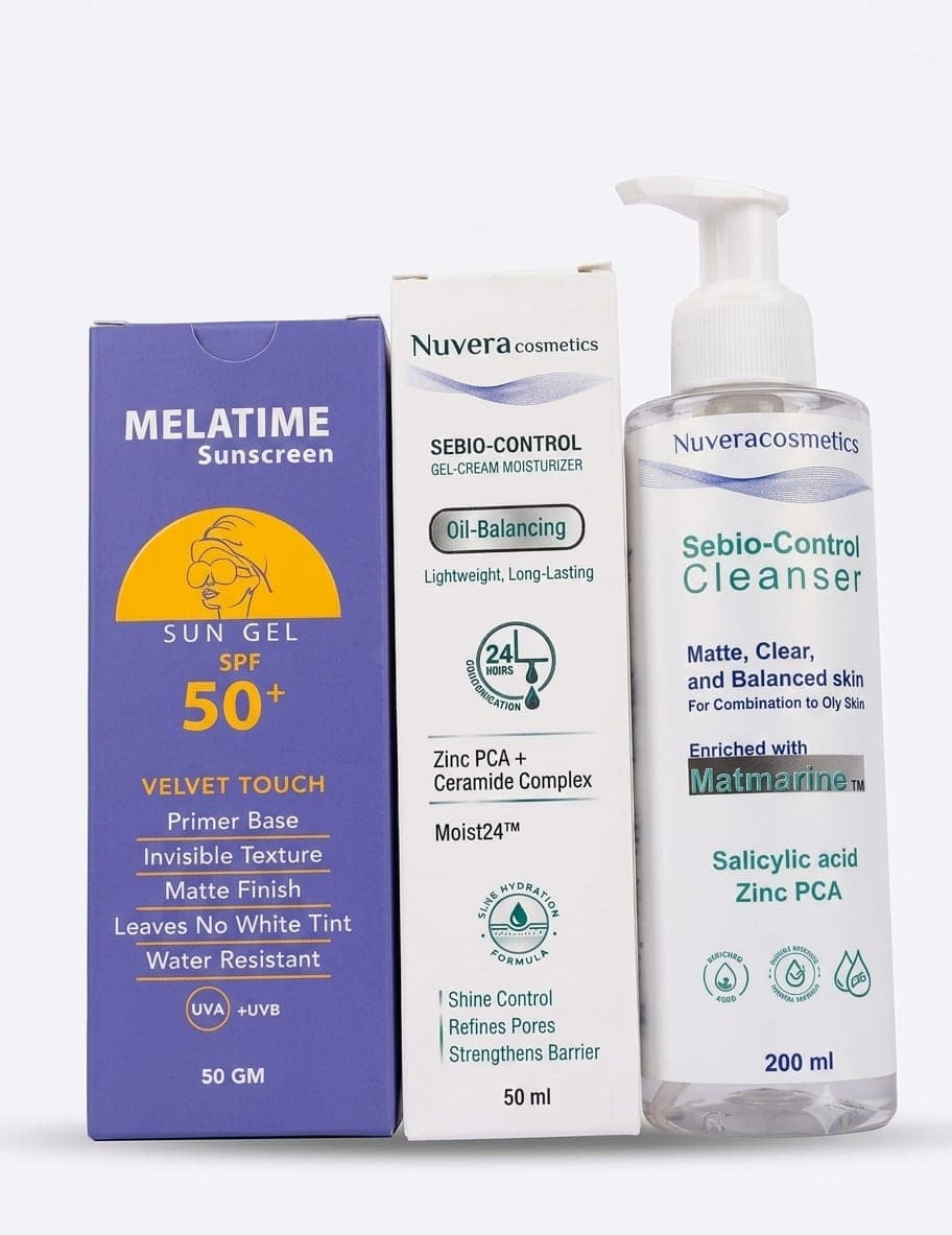 Routine for oily and combined skin