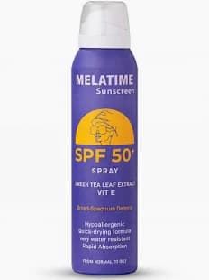 Melatime sunscreen spray